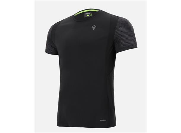 Run Zephiro Sean BLK L Sømløs løpe t-skjorte til herre 