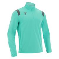 Gange 1/4 Zip Top TRQ/GRY M Teknisk treningsgenser - Unisex