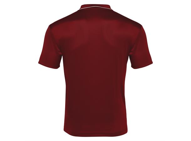 Draco Hero Polo CRD/WHT 3XS Poloskjorte i elastisk stoff 