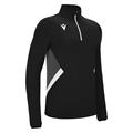 Piave 1/4 Zip Top BLK/WHT XS Teknisk treningsgenser - Unisex