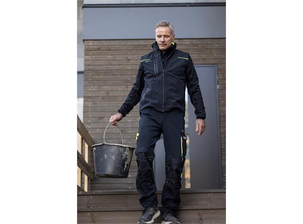 Bismuth Stretchpant W/ Button BlkB 48 Arbeidsbukse med god stretch - Unisex 