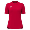 Zyra Womans shirt RED S Teknisk trenings T-skjorte til dame